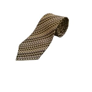 Ferrari Blue Black White Mens Striped Tie